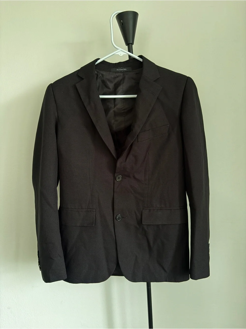 Black Two-Button Tailored Blazer Size M